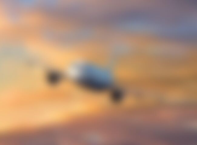 Flugzeug in der Luft